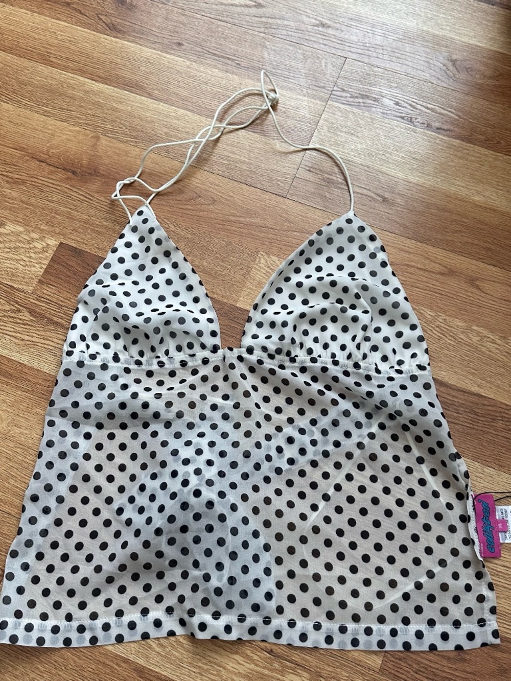 Edikted Polka Dot Halter Top – Size XL